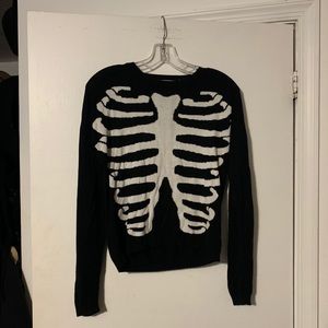 ⭐️Skeleton Print Sweater Halloween M